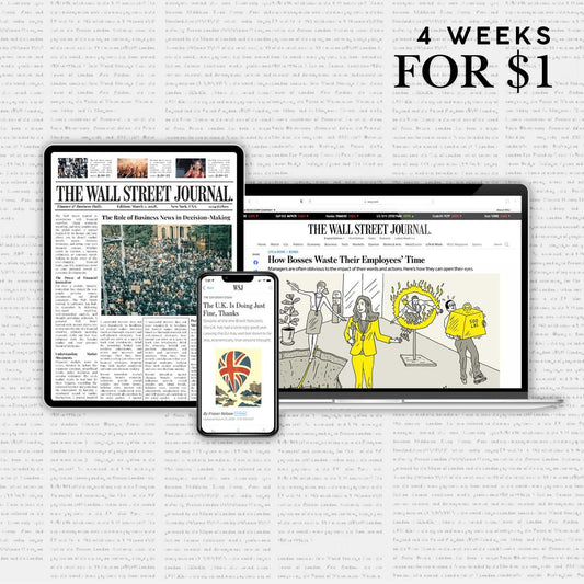 The Wall Street Journal Annual Digital Subscription - 3 Month Trial