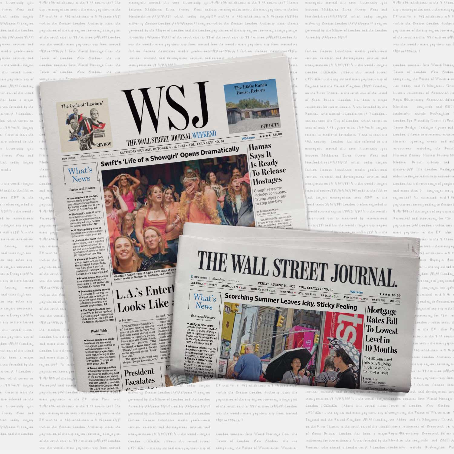The Wall Street Journal 1-Year (Print) Subscription - Digital & Print