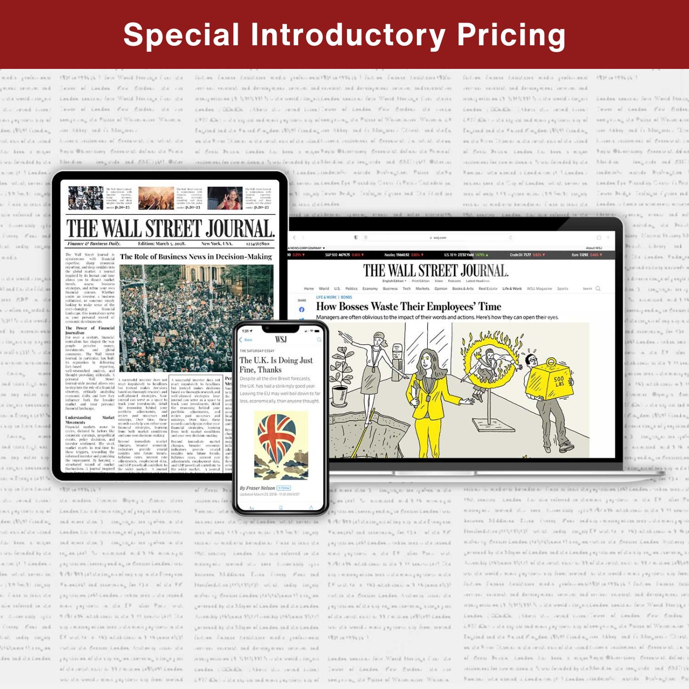 *SPECIAL* The Wall Street Journal 3-Month (Digital Subscription)